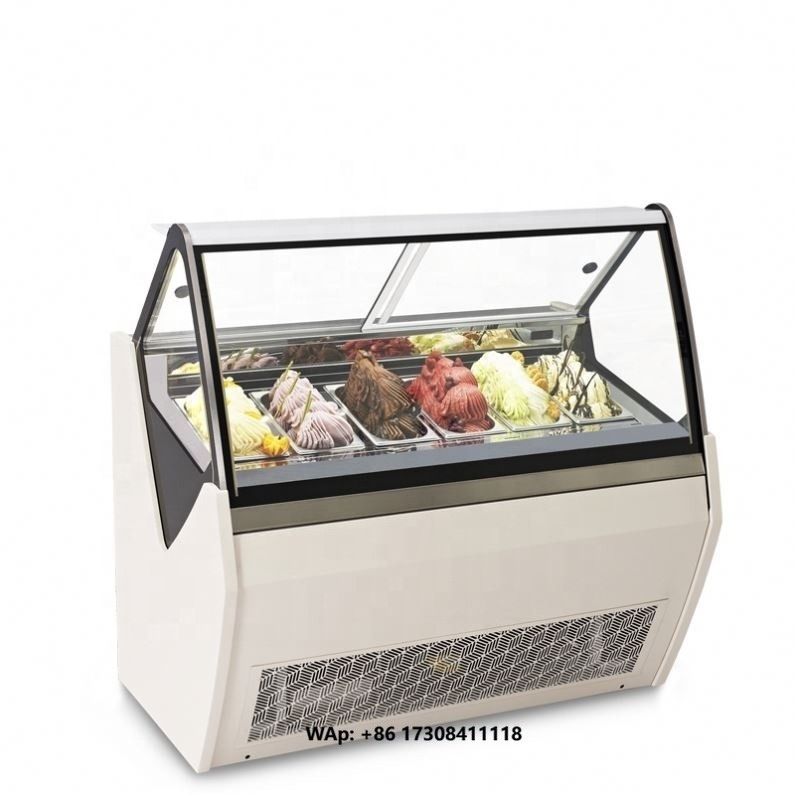 Food Storage Freezer - 몰입형 유리 도어 냉동고 냉장고 아이스크림