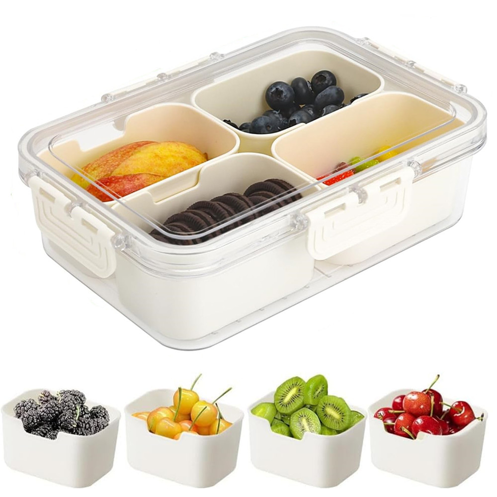 Food Storage Oven Safe - 휴대용 식품 보관함, 스낵 보관함, 뚜껑이