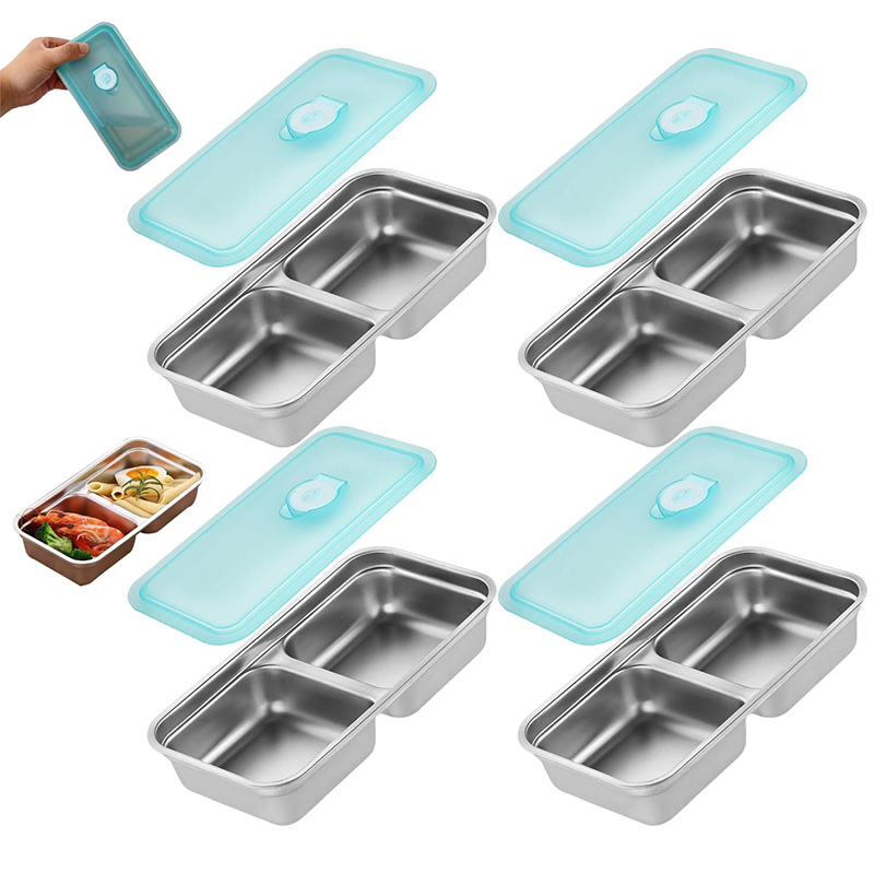 Food Storage Lunch Box - 휴대용 스테인레스 스틸 신선 유지 상자