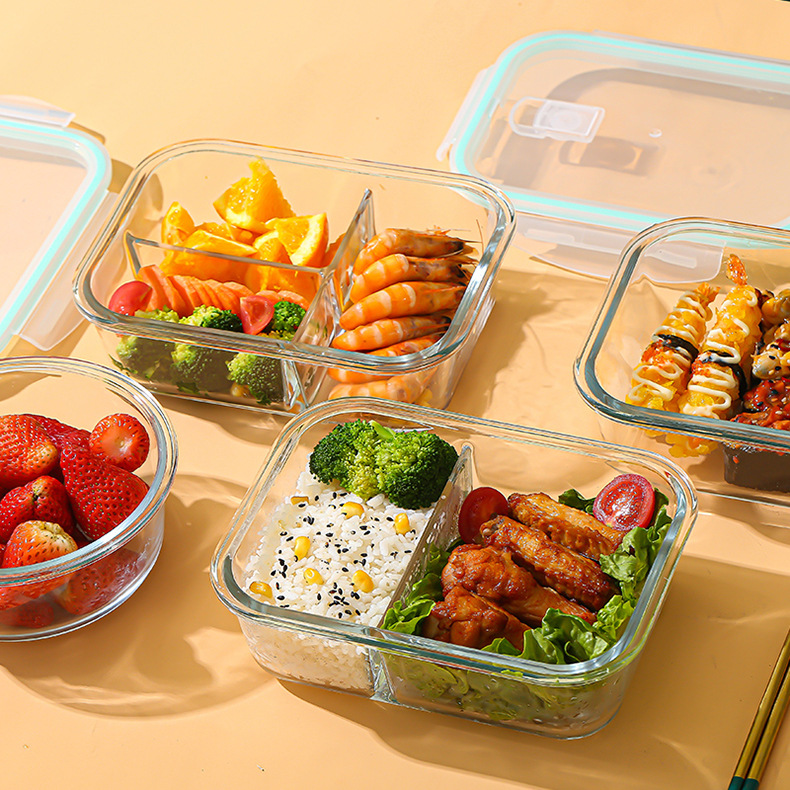Food Storage Oven Safe - 유리 신선도 유지 용기 고붕규산염 내열