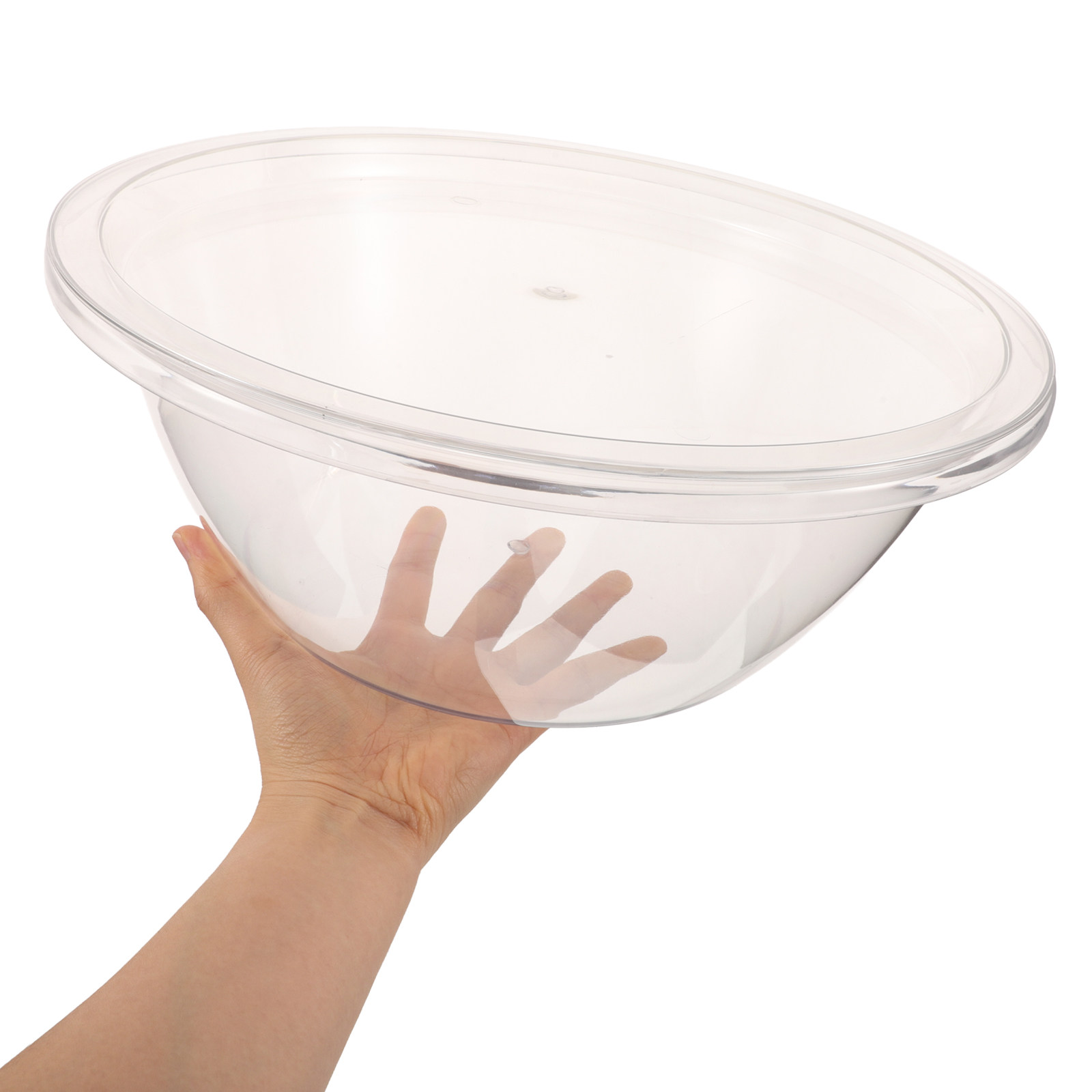 Food Storage Freezer - 2세트 샐러드 믹싱볼 플라스틱 네스팅형 투명