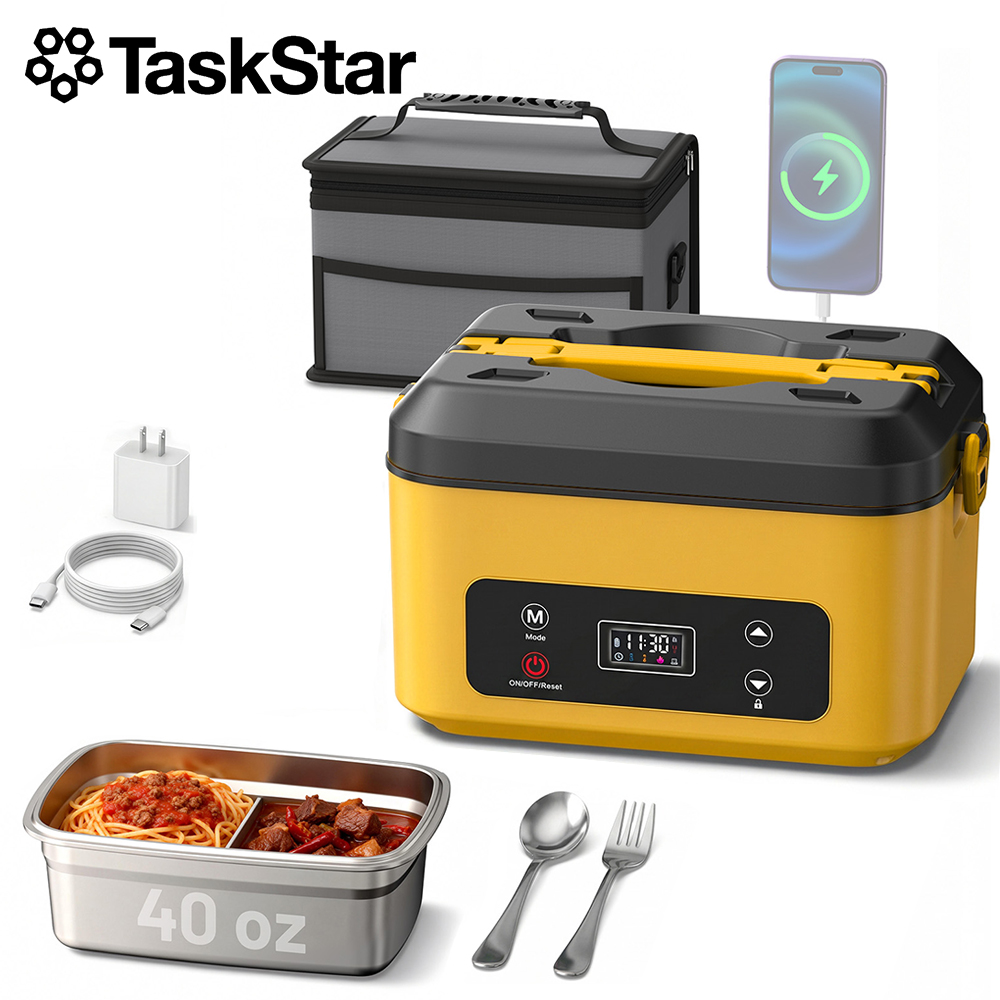 Food Storage Warmer - 태스크스타 휴대용 가열 도시락 40온스 무선