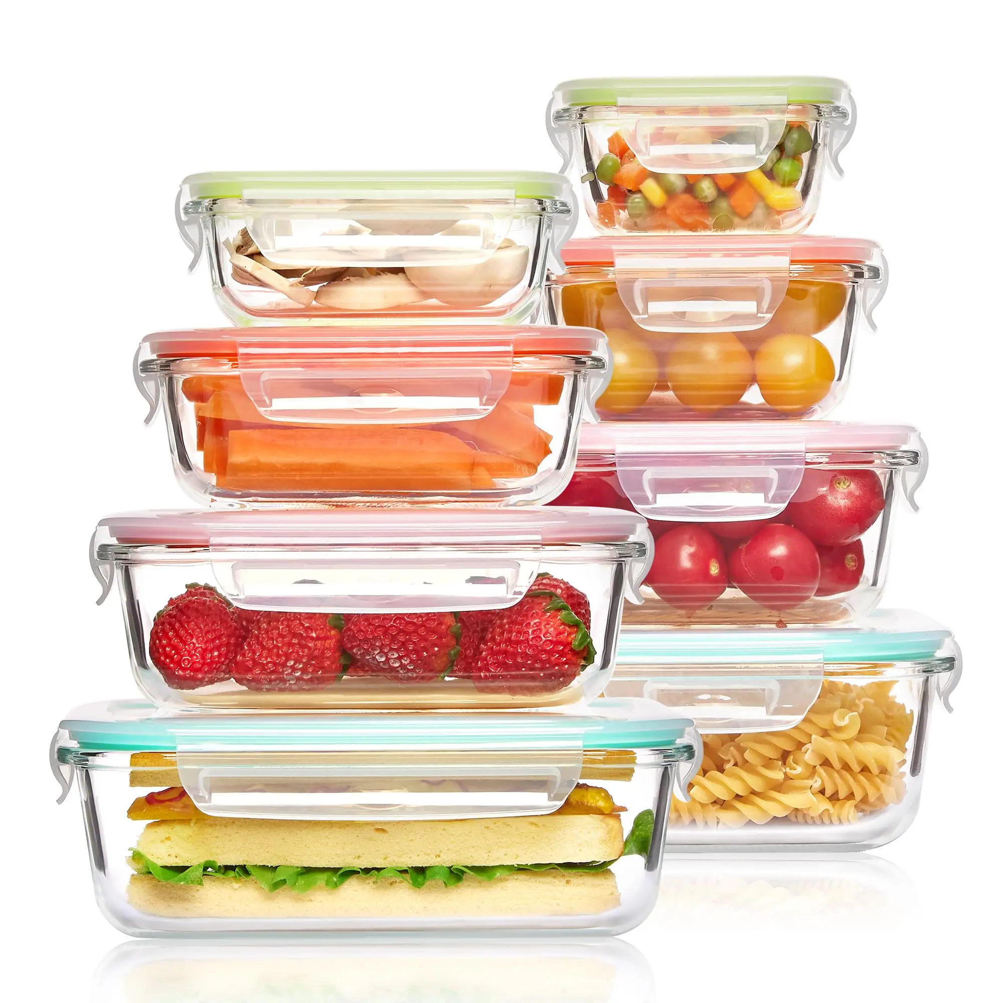 Food Storage Glass Containers - 유리 도시락 식품 보관 용기, 식사