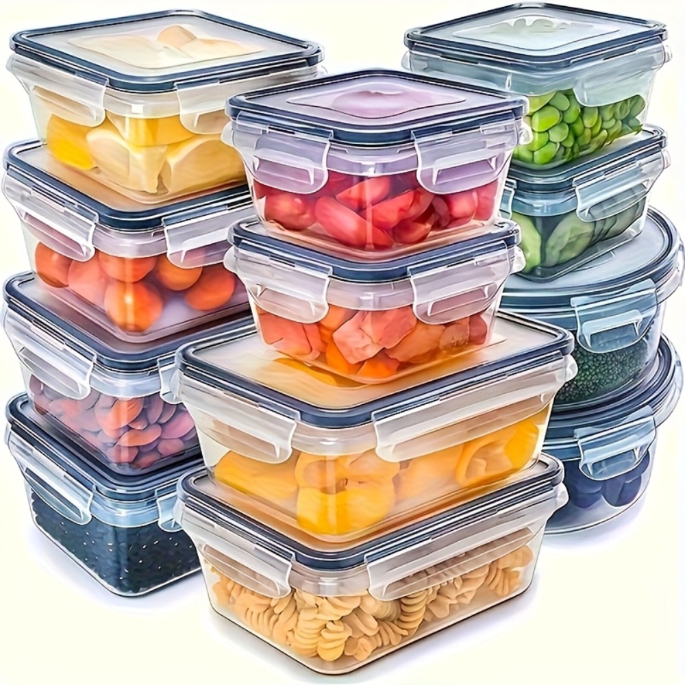 Food Storage Lunch Box - 1PC 밀폐형 식품 보관 용기(뚜껑 포함),