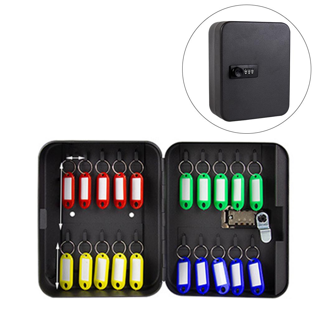 Food Storage Box With Lock And Key - 철제 슬라이딩 키 보관함 비밀번호 잠금