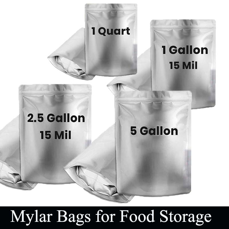 0.25/1/2.5/5갤런 은색 알루미늄 마일라 백 식 - Food Storage For Long Term 리뷰 및 가격