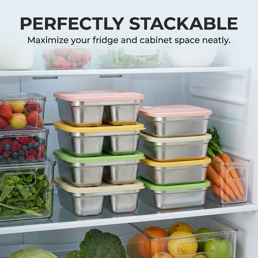 과일 야채 보관 용기 쌓을 수 있는 대용량 304 스테 - Food Storage Freezer 리뷰 및 가격
