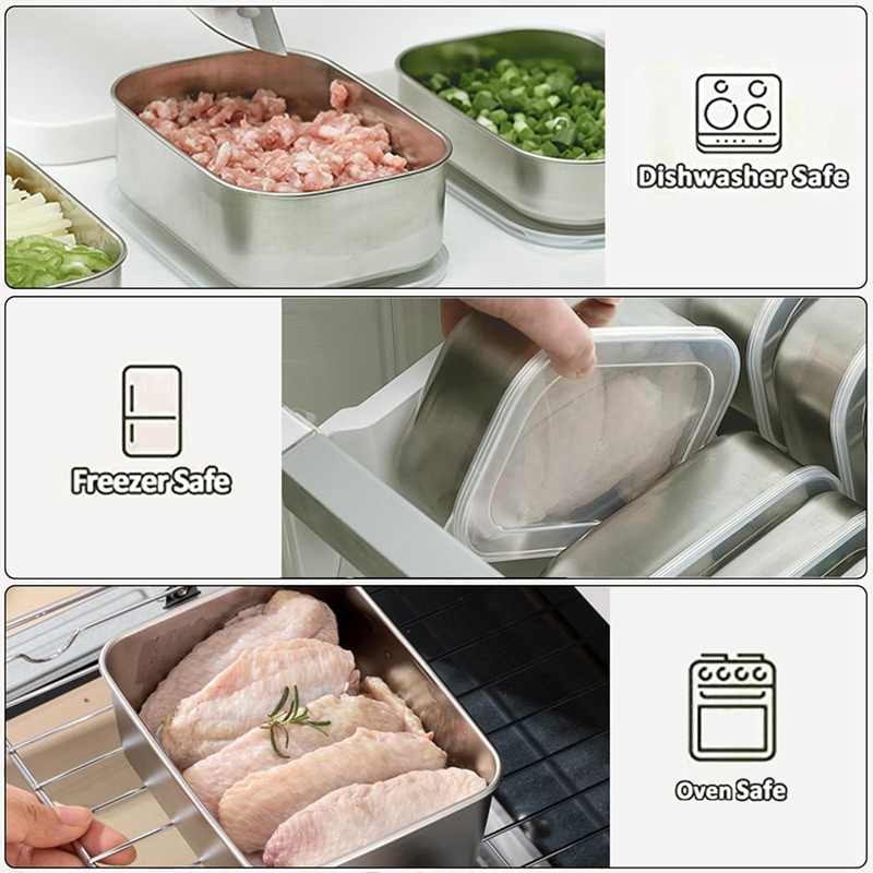스테인리스 스틸 식품 보관 용기, 식품 보관 도시락 용 - Food Storage And 리뷰 및 가격