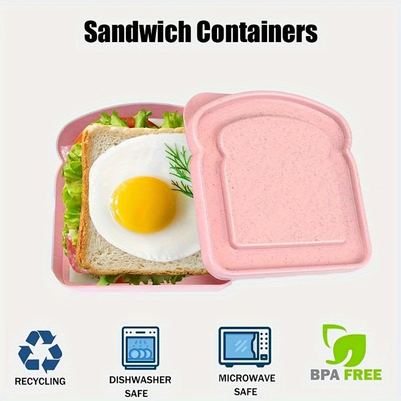 1pc 도시락 상자, 샌드위치 용기, 도시락 상자용 플 - Food Storage Lunch Box 리뷰 및 가격
