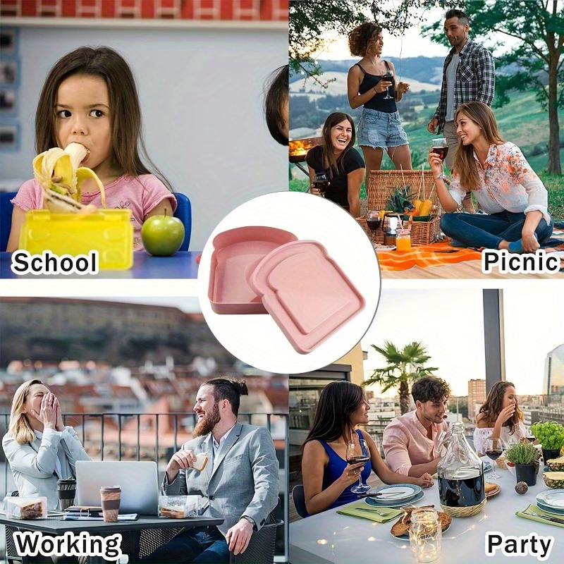 1pc 도시락 상자, 샌드위치 용기, 도시락 상자용 플 - Food Storage Lunch Box 리뷰 및 가격