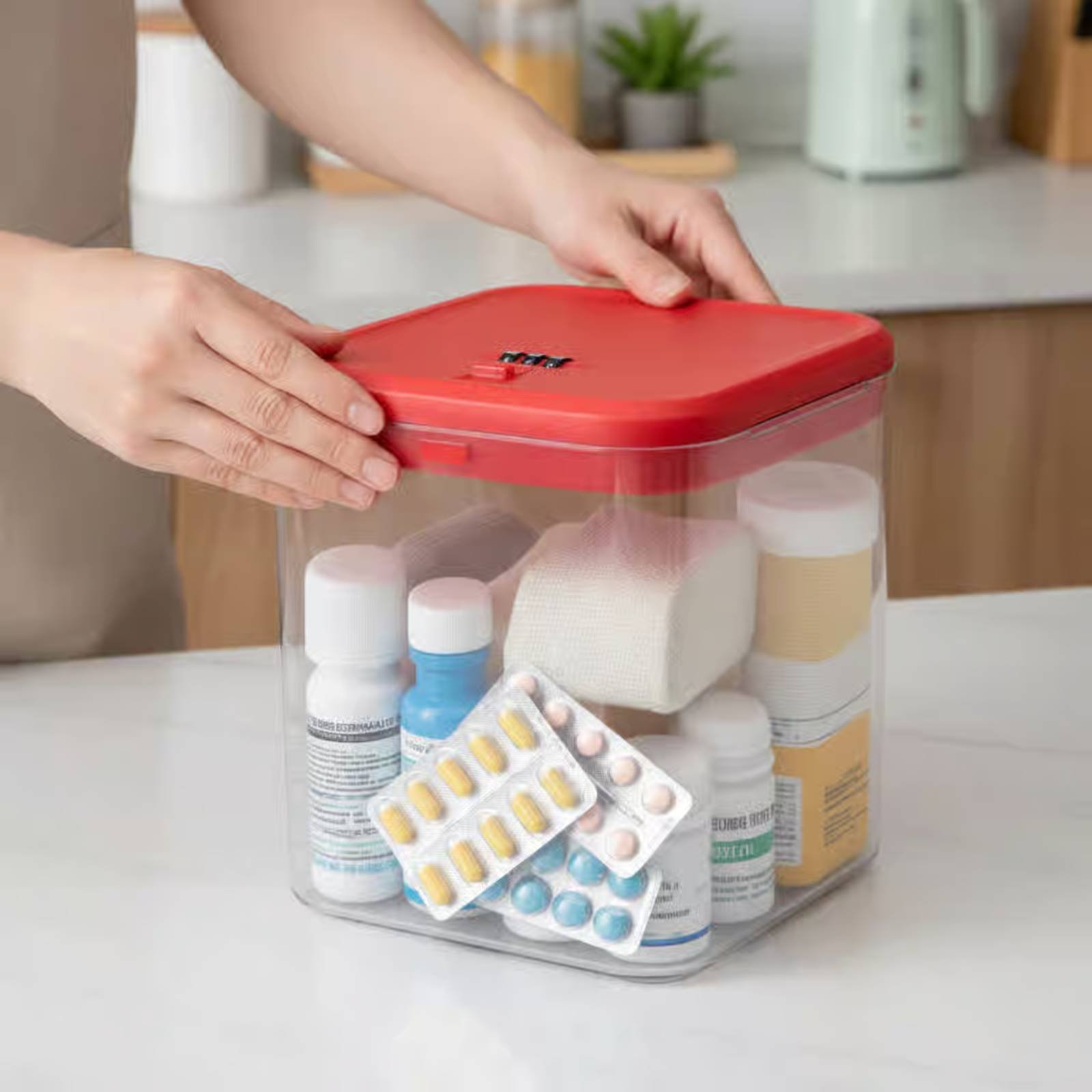 투명한 잠금 가능 상자 다용도 잠금 가능 보관 상자 식 - Food Storage And 리뷰 및 가격