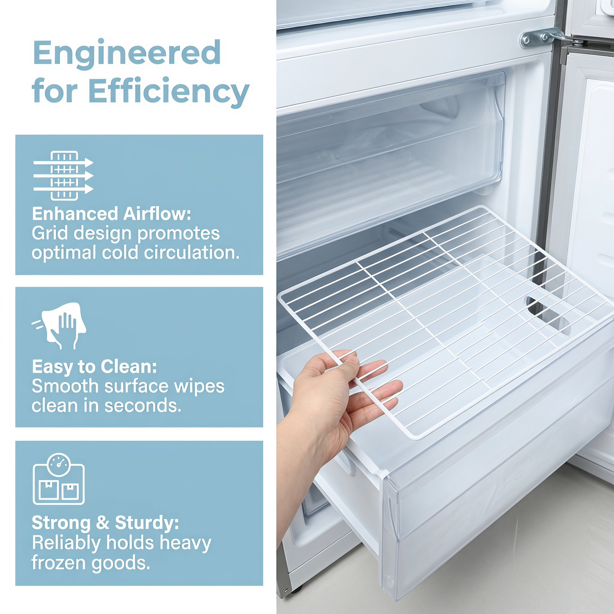 냉동고 금속 와이어 선반 칸막이 11x9 냉장고 냉동실 - Food Storage Freezer 리뷰 및 가격