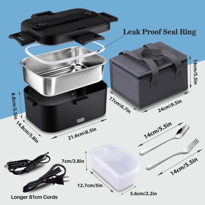 가정 및 사무실용 110V 전기 가열 도시락, 휴대용  - Food Storage Warmer 리뷰 및 가격