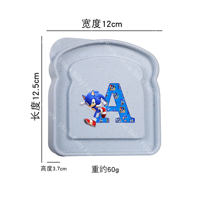 새로운 만화 소닉스 알파벳 A-Z 샌드위치 보관함 소년 - Food Storage Oven Safe 리뷰 및 가격