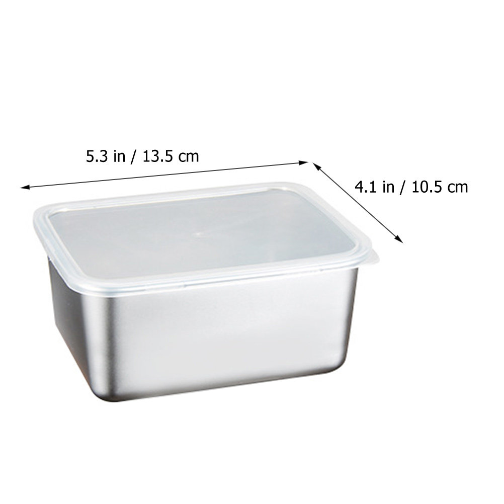 스테인리스 보존 용기 휴대용 밀폐 식품 용기 직사각형  - Food Storage Lunch Box 리뷰 및 가격