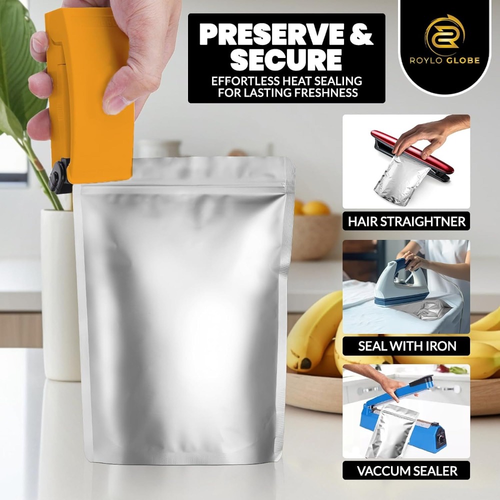 100개입 2쿼트 마일라 백(산소 흡수제 100개, 5 - Food Storage For Long Term 리뷰 및 가격