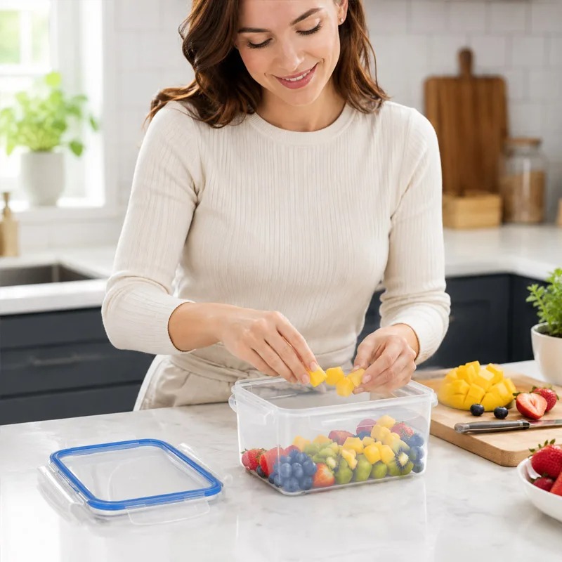 4가지 크기 냉장고 보관함 식품 플라스틱 신선도 유지  - Food Storage Lunch Box 리뷰 및 가격