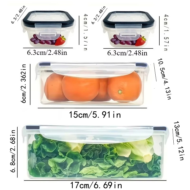 8Pcs 용기 4개 뚜껑 4개 세트 주방 밀폐용기 플라 - Food Storage Oven Safe 리뷰 및 가격