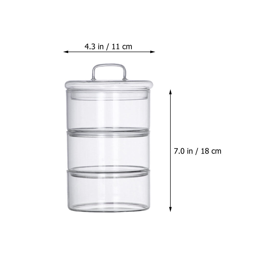 1세트 투명 유리 보관 용기 샐러드 서빙 컨테이너 쌓을 - Food Storage Glass Containers 리뷰 및 가격
