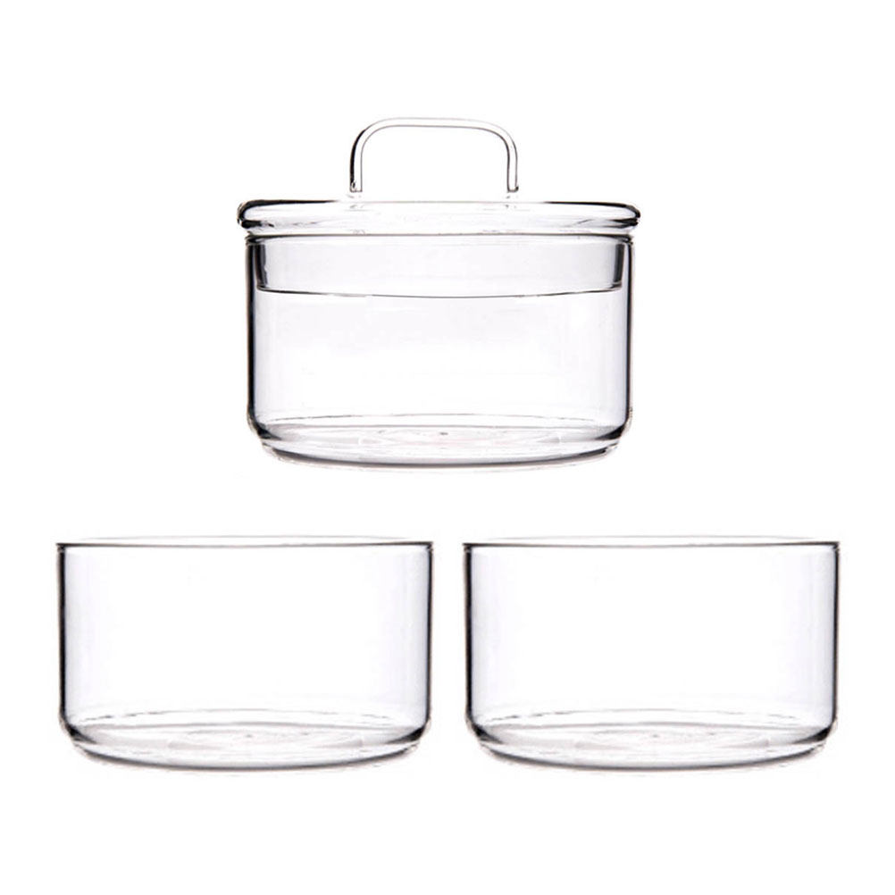 1세트 투명 유리 보관 용기 샐러드 서빙 컨테이너 쌓을 - Food Storage Glass Containers 리뷰 및 가격