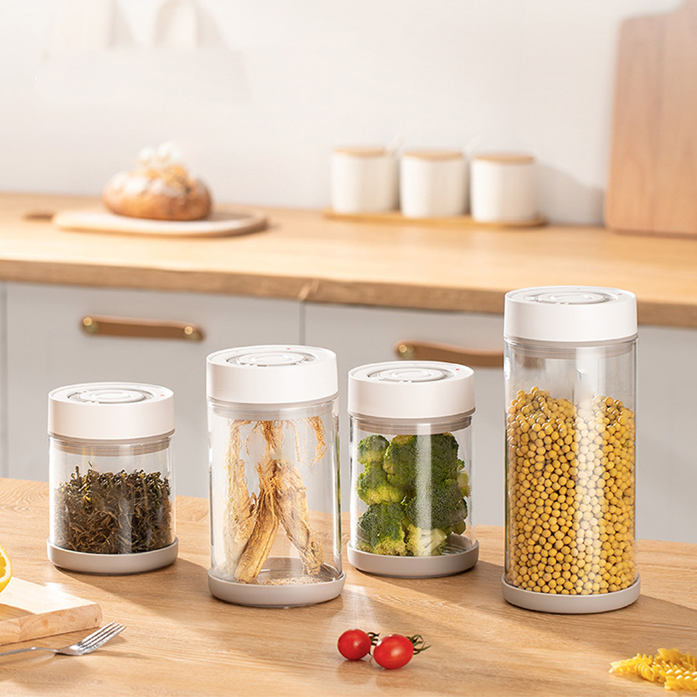 주방 습기 방지 유리 커피콩 항아리 자동 지능형 진공  - Food Storage Glass Containers 리뷰 및 가격