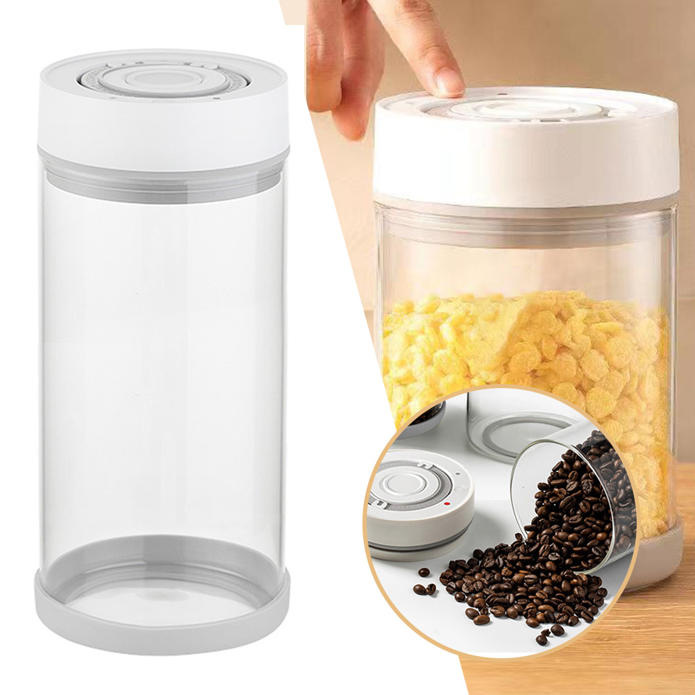 주방 습기 방지 유리 커피콩 항아리 자동 지능형 진공  - Food Storage Glass Containers 리뷰 및 가격