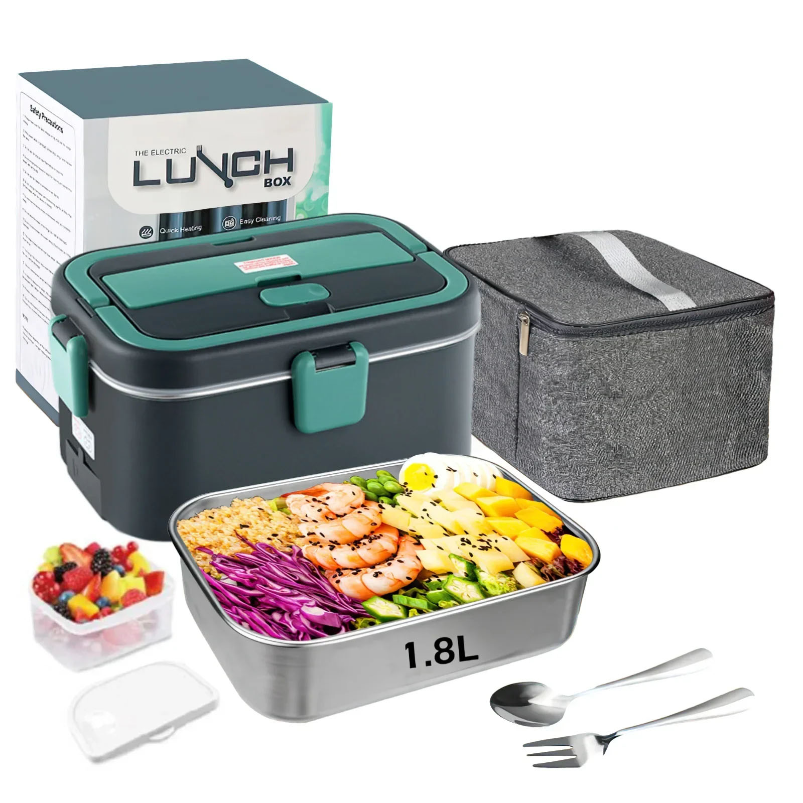전기 도시락 상자 식품 워머 1.8L 80W 야외 캠핑 - Food Storage Warmer 리뷰 및 가격