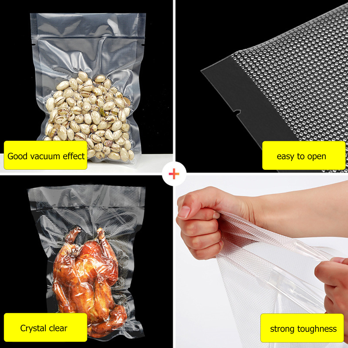 100개입 투명 진공 포장 백, 상업용 반자동 대형 진 - Food Storage And 리뷰 및 가격