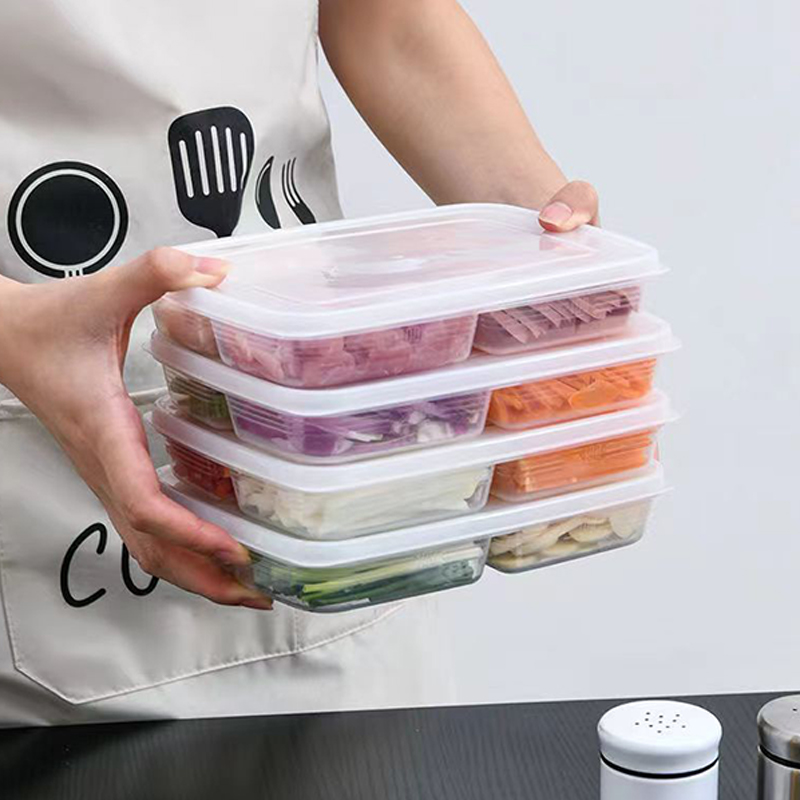 새로운【4칸 플라스틱 보관함 휴대용 칸막이 냉장고 냉동 - Food Storage Freezer 리뷰 및 가격