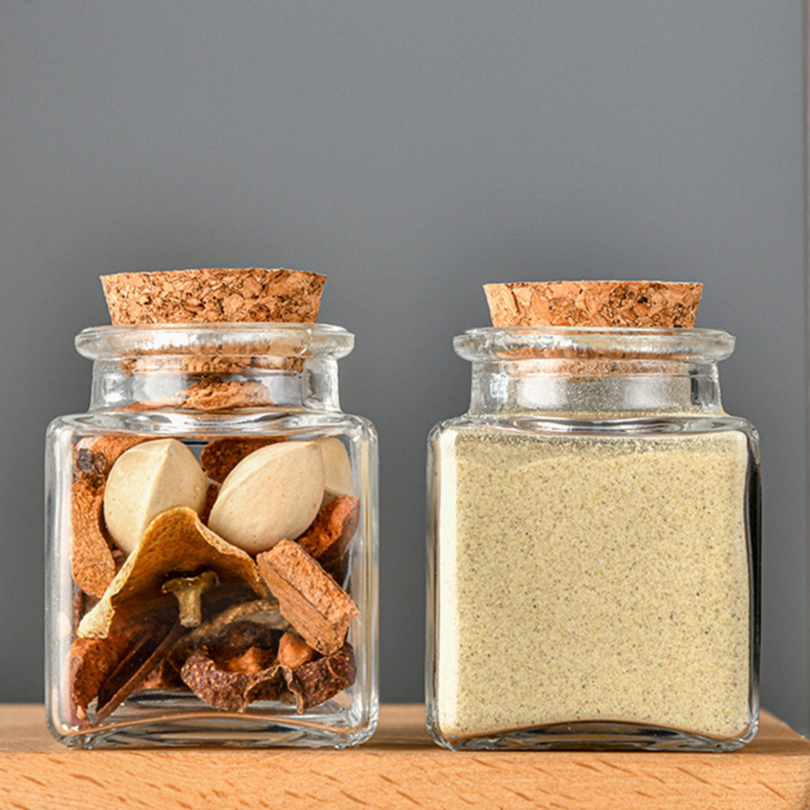 1/5/10Pcs 유리 저장 용기 주방 식료품 저장실  - Food Storage Glass Containers 리뷰 및 가격