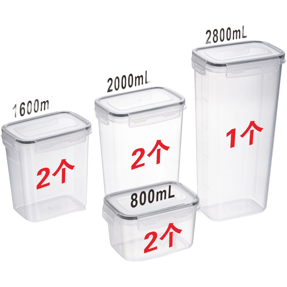 사각형 투명 밀폐 식품 보관 용기 세트, 두꺼운 PP  - Food Storage For Long Term 리뷰 및 가격