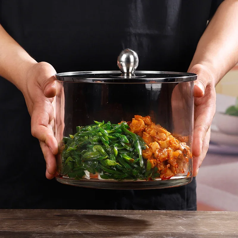 뚜껑이 있는 두꺼운 유리 피클 병, 슈퍼마켓 피클용 대 - Food Storage For Long Term 리뷰 및 가격