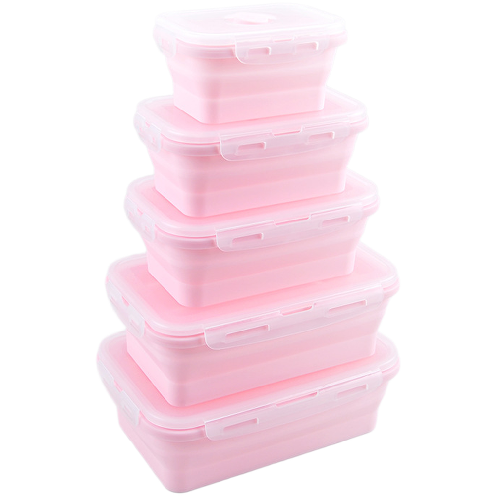 접이식 실리콘 도시락 세트 4개입 350ml 500ml - Food Storage Lunch Box 리뷰 및 가격