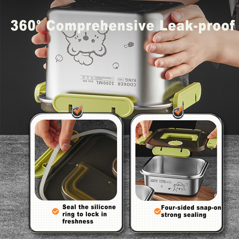 COOKER KING 420ml-6200ml 대용량 스 - Food Storage Lunch Box 리뷰 및 가격