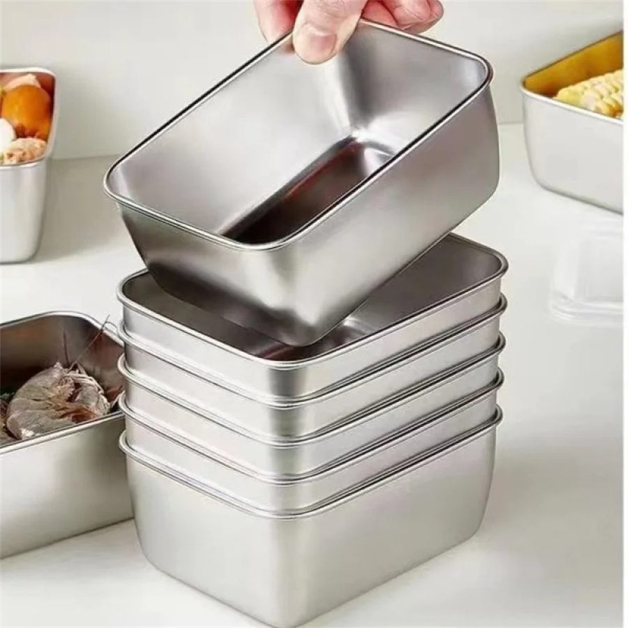 1/3/5pcs 스테인레스 스틸 식품 보관 상자 뚜껑이 - Food Storage Oven Safe 리뷰 및 가격