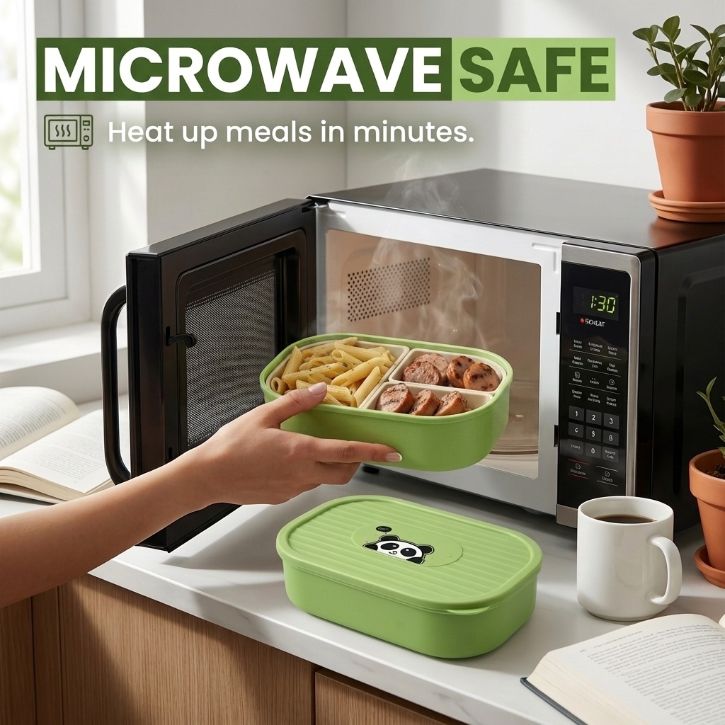 귀여운 플라스틱 분리형 도시락통 어린이 학생 휴대용 밀 - Food Storage Oven Safe 리뷰 및 가격