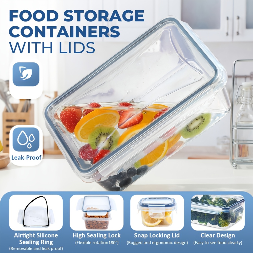 1PC 밀폐형 식품 보관 용기(뚜껑 포함), 누수 방지 - Food Storage Lunch Box 리뷰 및 가격
