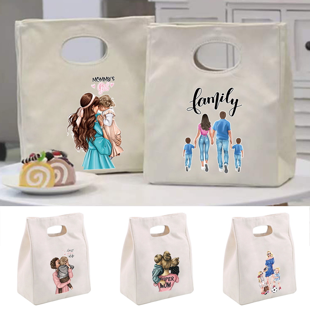 절연 도시락 가방 휴대용 도시락 가방 캔버스 엄마 프린 - Food Storage Moms 리뷰 및 가격